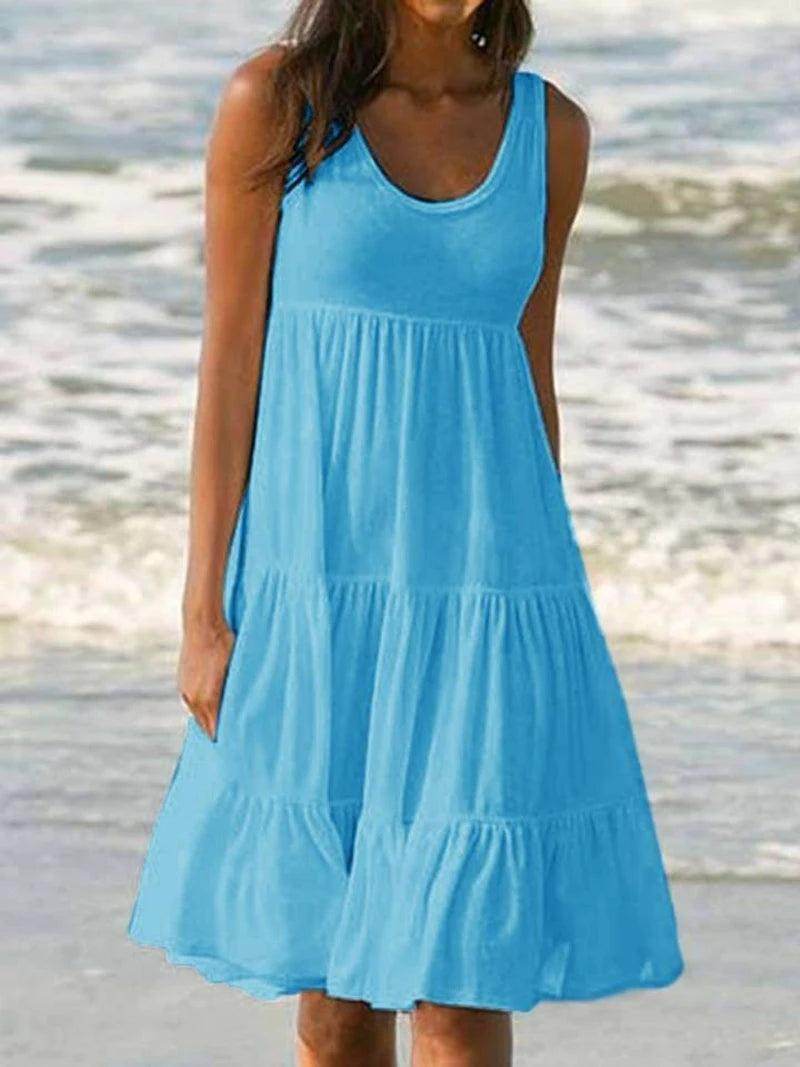 Backless Slit Midi Beach Dress Bodycon - P12 Hub Europe