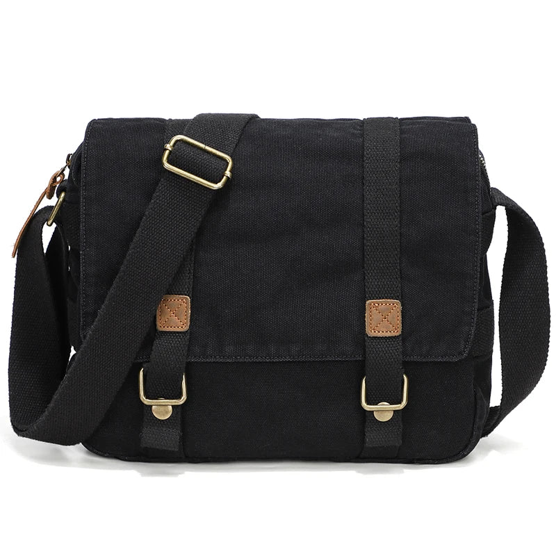 Fashion Canvas Single Shoulder Bag Men Women Unisex Travel Crossbody Bag Outdoor Casual Satchel Vintage Messenger Bags