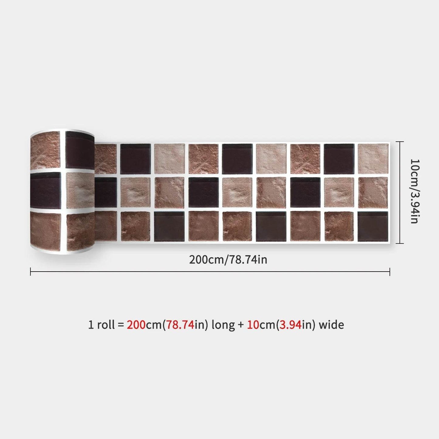 41 Styles Baseboard Stickers Waterproof Peel & Stick Waistline Wall Sticker Floor Border Sticker For Kitchen Bathroom 10x200cm - P12 Hub Europe