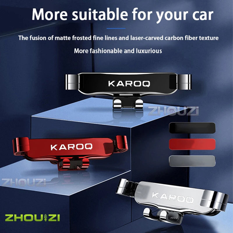 Car Mobile Phone Holder For Skoda Karoq 2018-2022 Air Vent Mounts Stand GPS Gravity Navigation Bracket Car Accessories