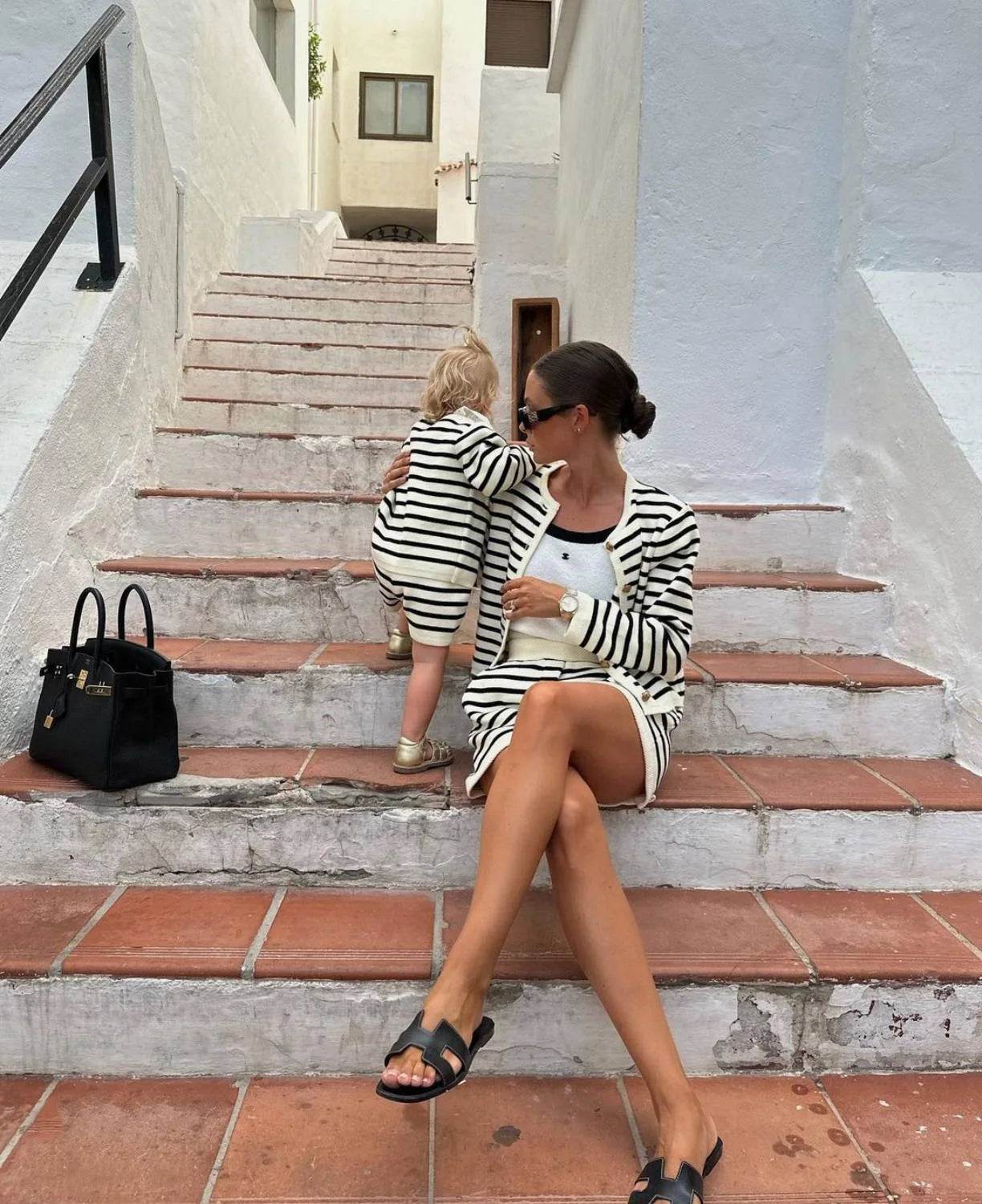 Tossy Zebra Knit Shorts Set - P12 Hub Europe