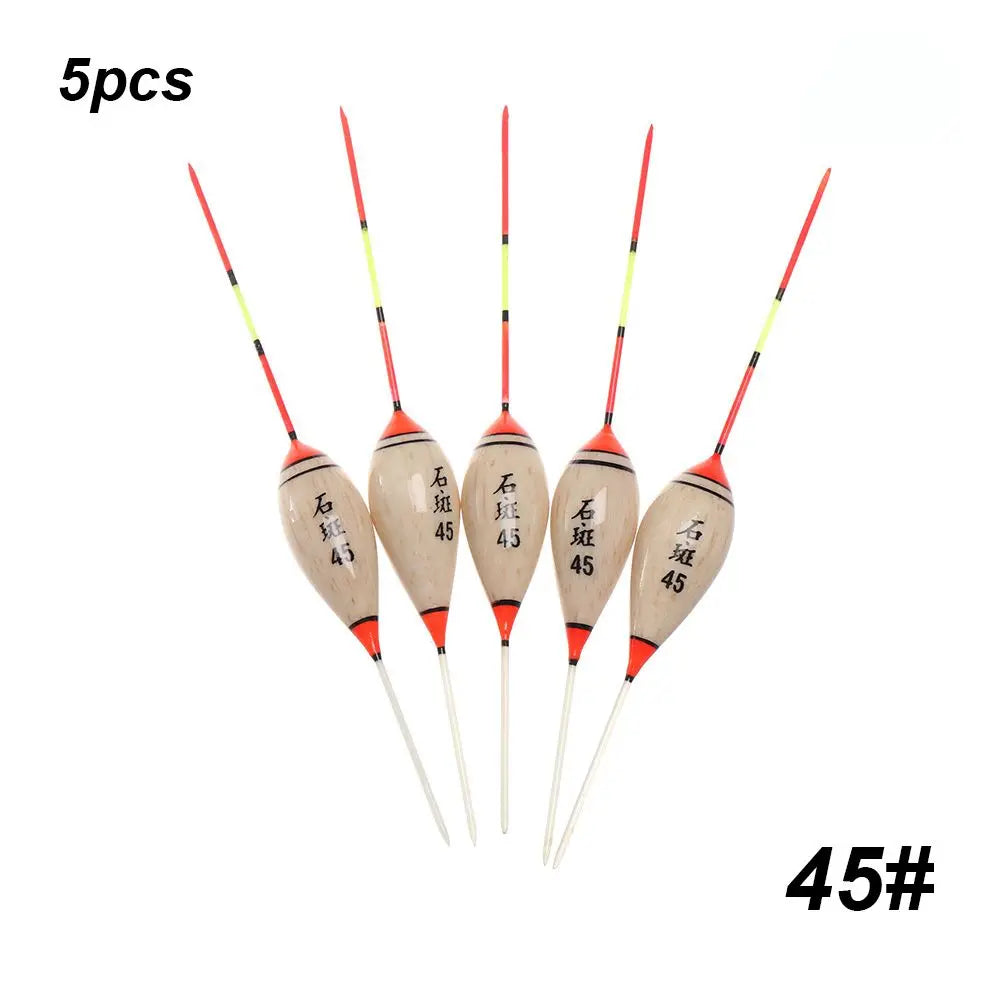 5pcs New Fishing Floats Balsa Flotteur Balsa Wood Wooden Floats Durable Portable Exquisite High Quality Floats Hot 3# 4# 10#