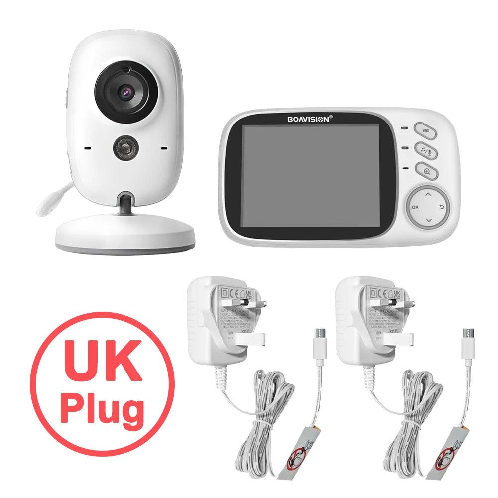 Baby Monitor 3.2" Video2-Way Audio, Night Vision