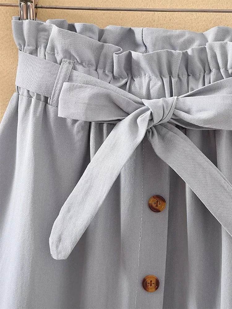 Women's Korean Pleated Midi Skirt - P12 Hub Europe