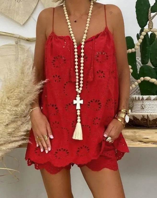 Embroidery Shorts Set - P12 Hub Europe