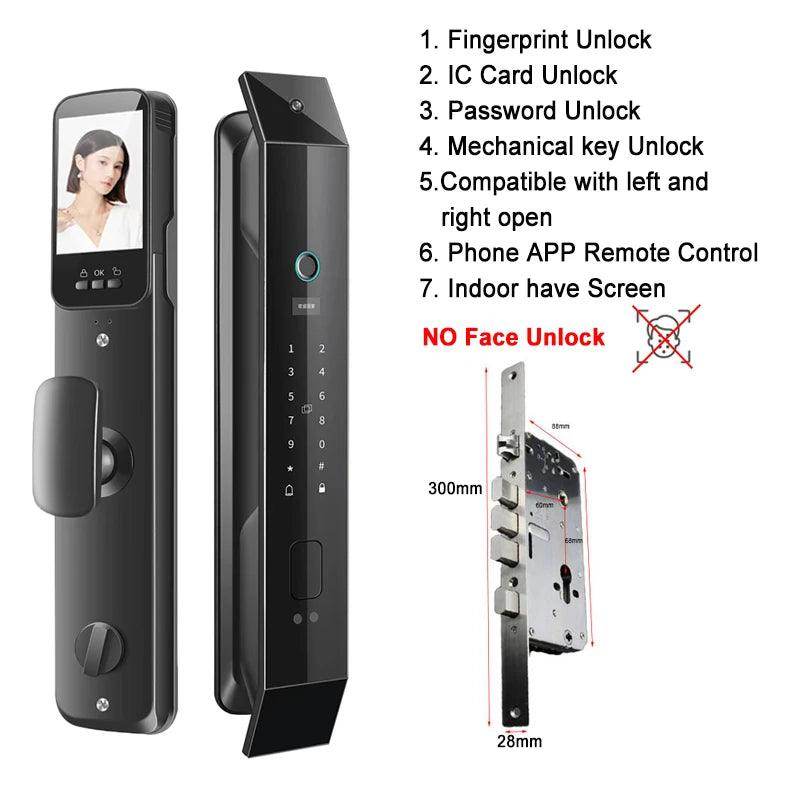 Smart Lock Video Doorbell, App, 6-in-1, 4200mAh - P12 Hub Europe
