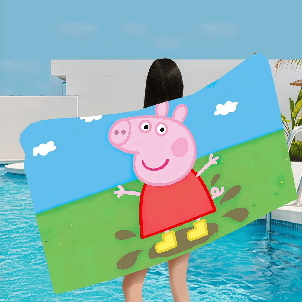 Cartoon P-Peppa Pig Microfiber Beach Towel Absorbent Quick Dry Soft Yoga Swimming Resort Mountain Climbing Towel - P12 Hub Europe