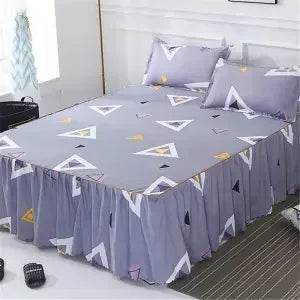 Stylish Single-piece Bed Circumference Skirt, Korean Version Bedspread & Coverlet, Fade-Resistant Design - P12 Hub Europe