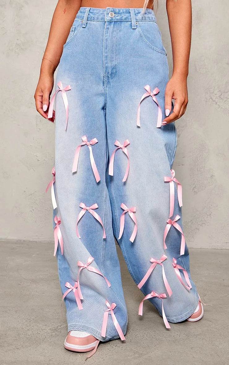 Sweet Bow Denim Jeans - P12 Hub Europe
