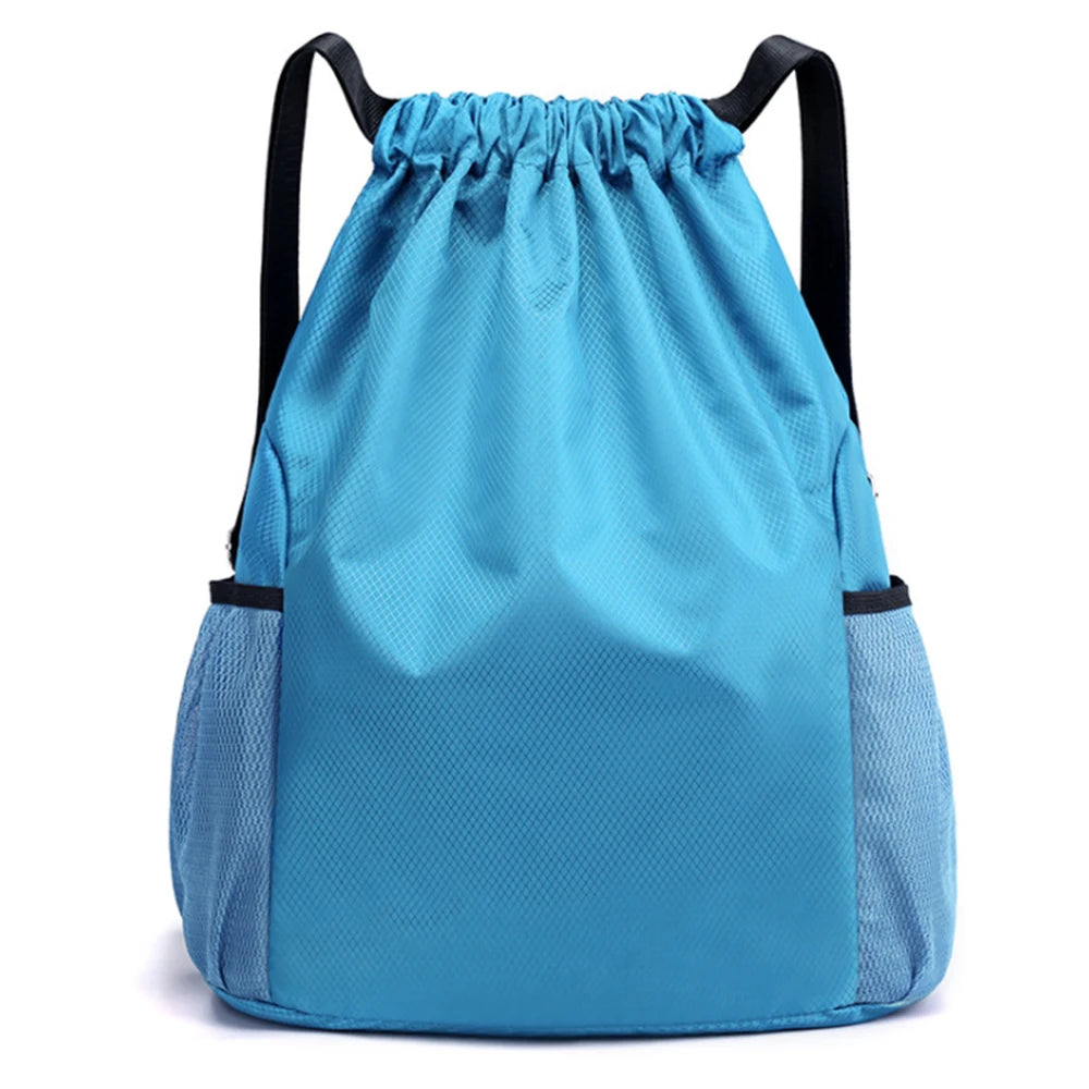 Drawstring Pocket Backpack Men And Wome Simple Travel Backpack Large Capacity Drawstring Fitness Sports Bag