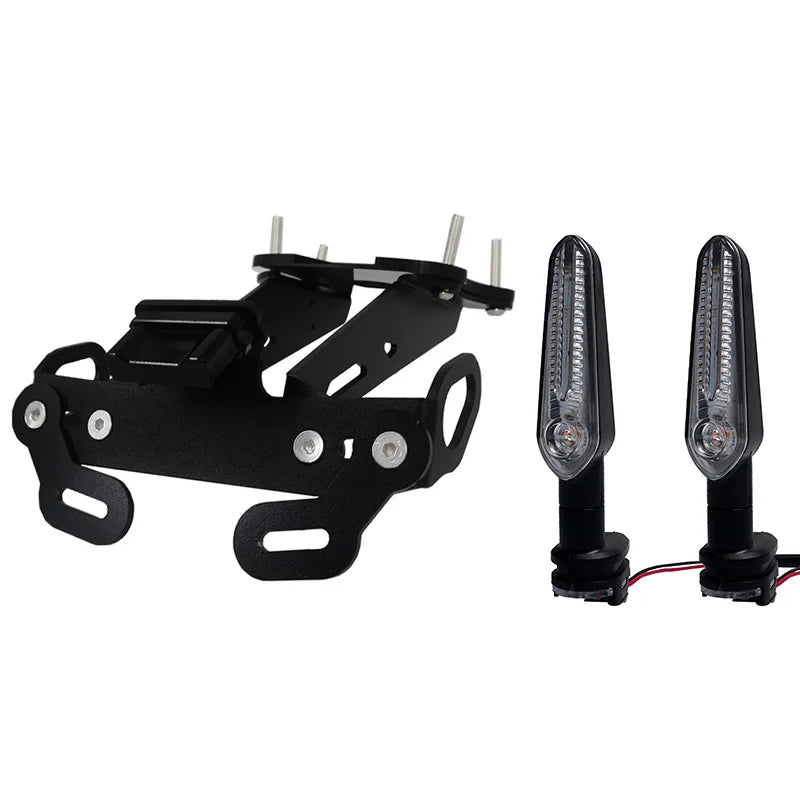 For Yamaha MT-09 MT09 MT 09 SP 2021 2022 Rear Fender Registration Bracket License Plate Holder Frame Tail Tidy with LED light