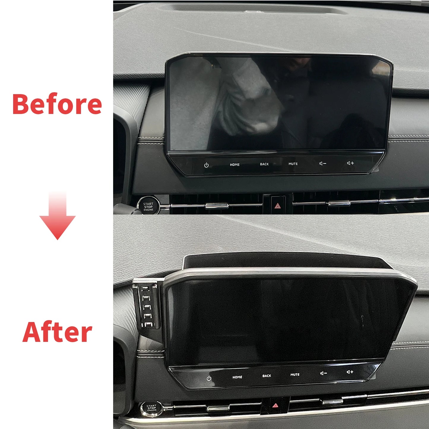 Car Mobile Phone Holder for Mitsubishi Outlander 2022-2024 (12.25in) GPS Bracket Navigation Stand Auto Accessories