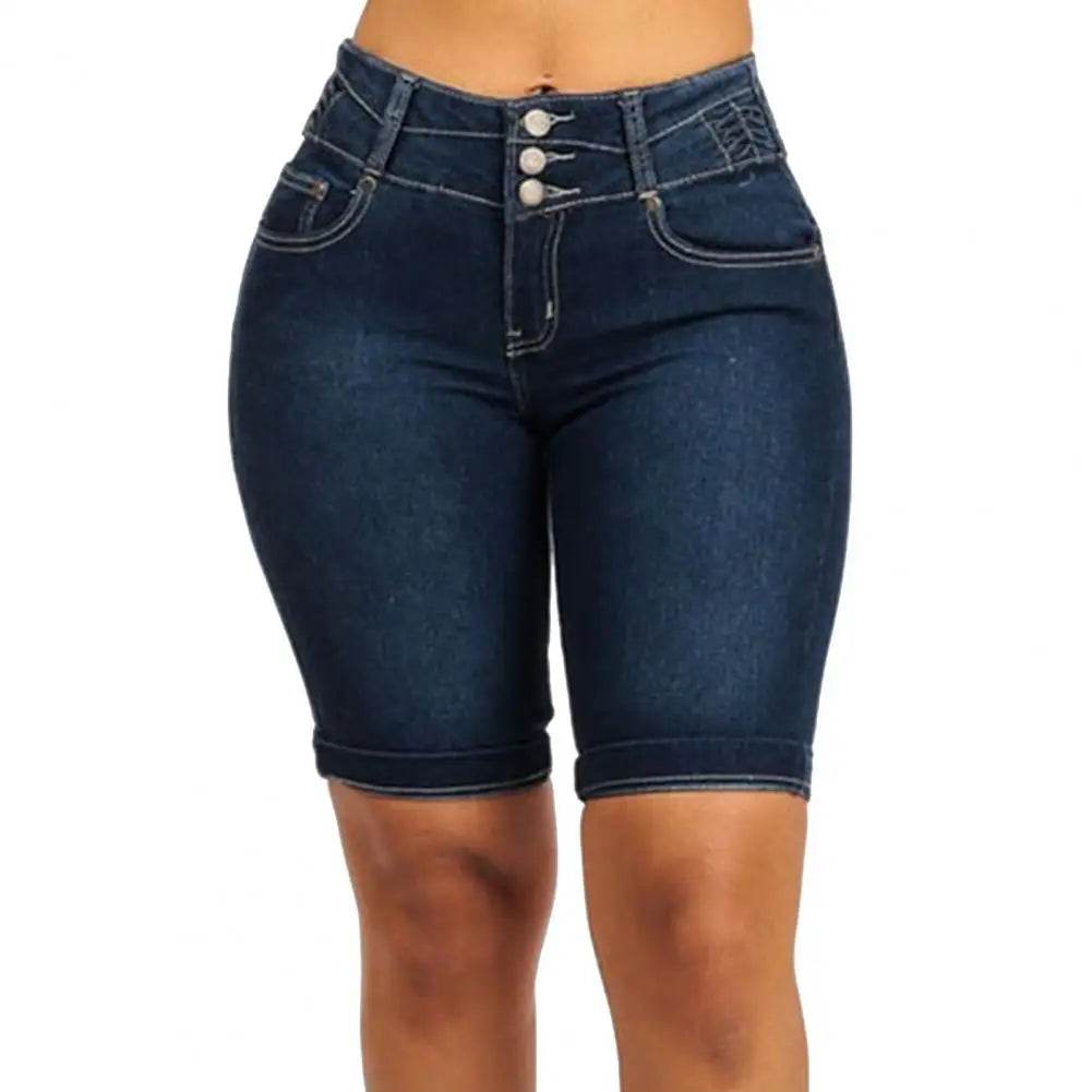 Trendy Women Slim Denim Shorts - P12 Hub Europe