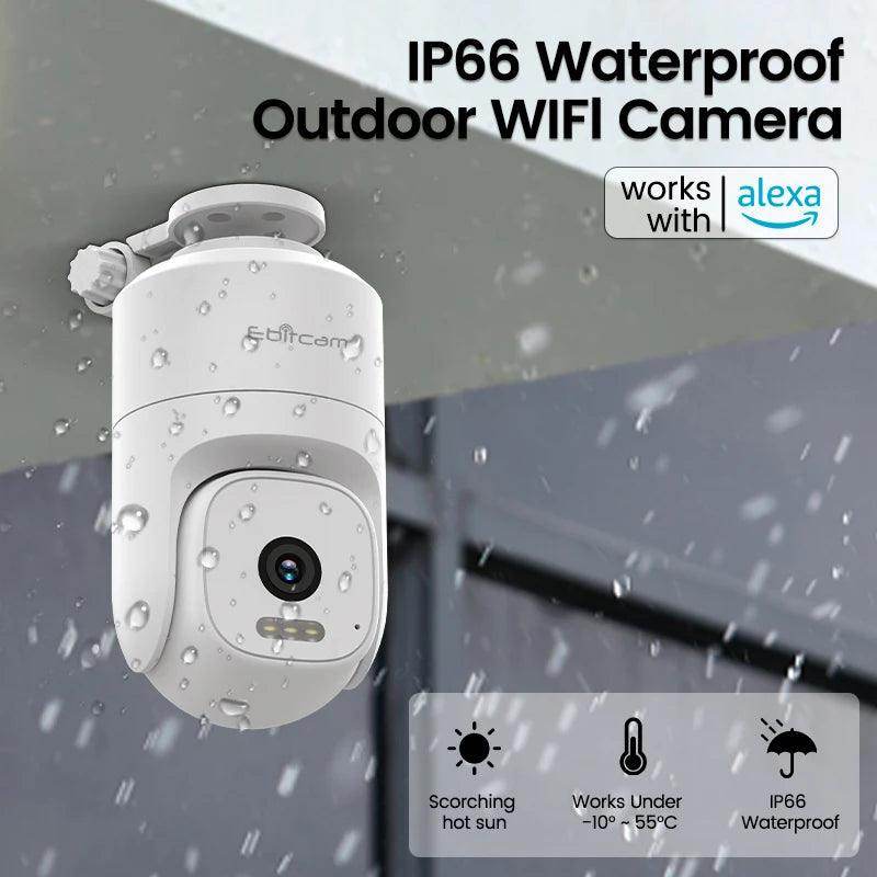 Camera 2K WiFi PTZ Ebitcam, 360°, 8x Zoom - P12 Hub Europe