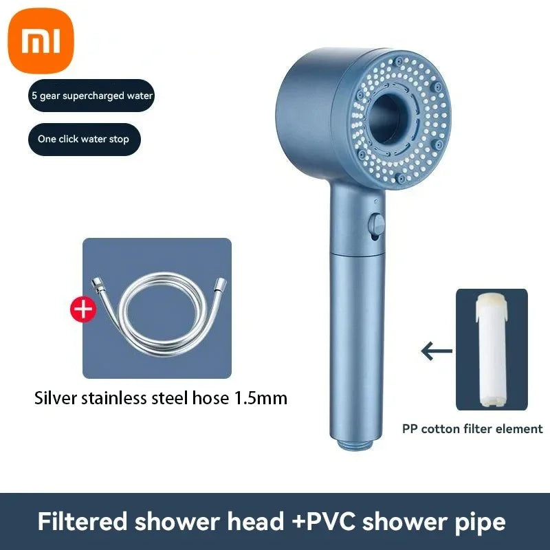 Xiaomi Mijia 5 Modes Shower Head High Pressure Showerhead Filter Rainfall Faucet Tap Bathroom Bath Home New Bathroom Accessories