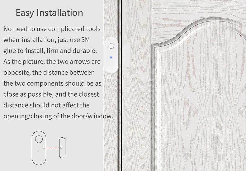 Sensor Door Tuya WiFi Smart - P12 Hub Europe