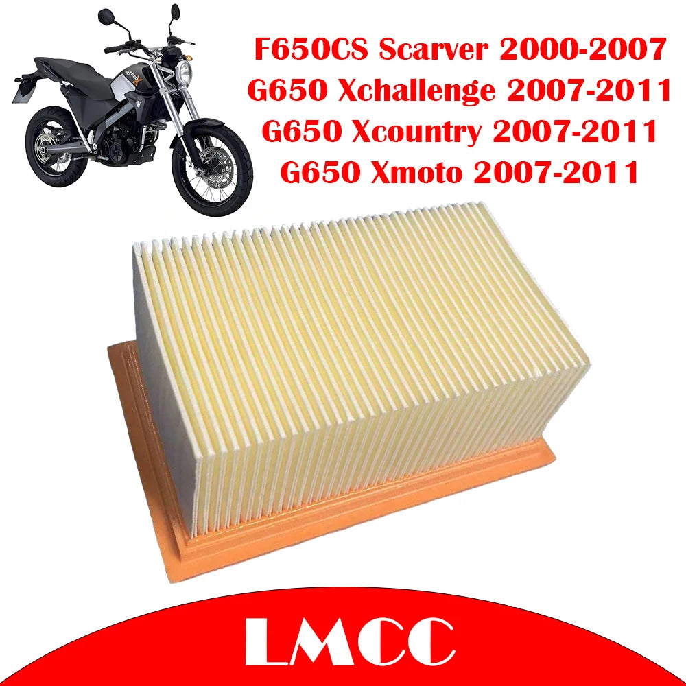 Motorcycle Air Filter Cleaner 650cc Air Intake Filter Element For BMW G650 Xchallenge Xcountry Xmoto 2007-2011 F650CS Scarver