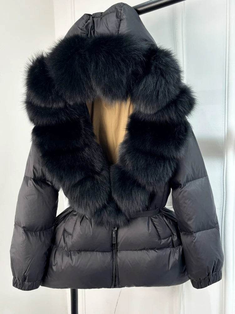 Fox Fur Down Puffer Parka - P12 Hub Europe