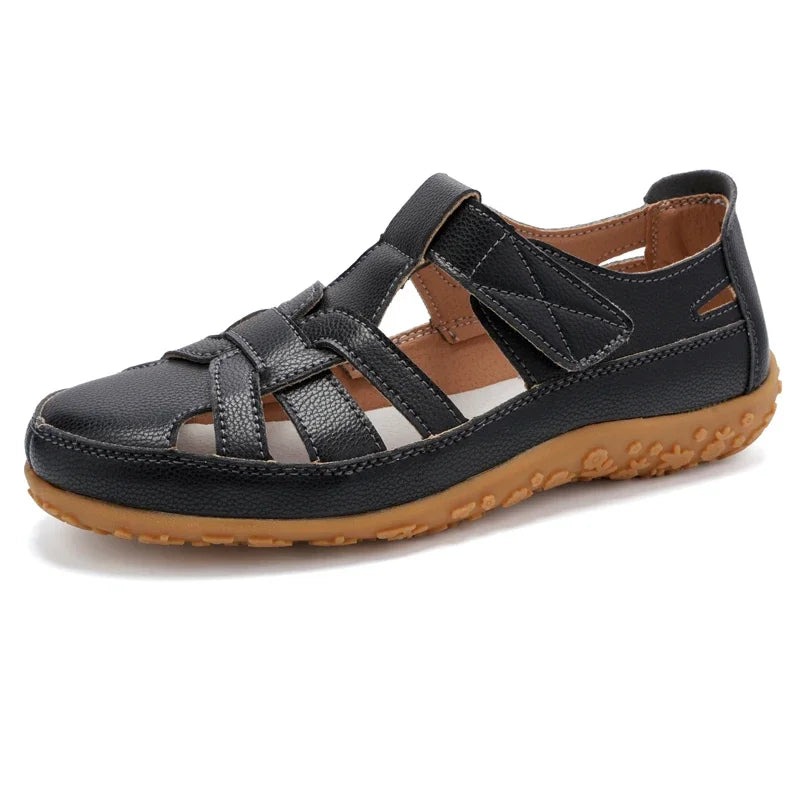 New Summer Loafers Women Sandals Ladies Sandals Comfortable Flats Walking Sandals Covered Toe Beach Shoes Woman Footwear Shoes
