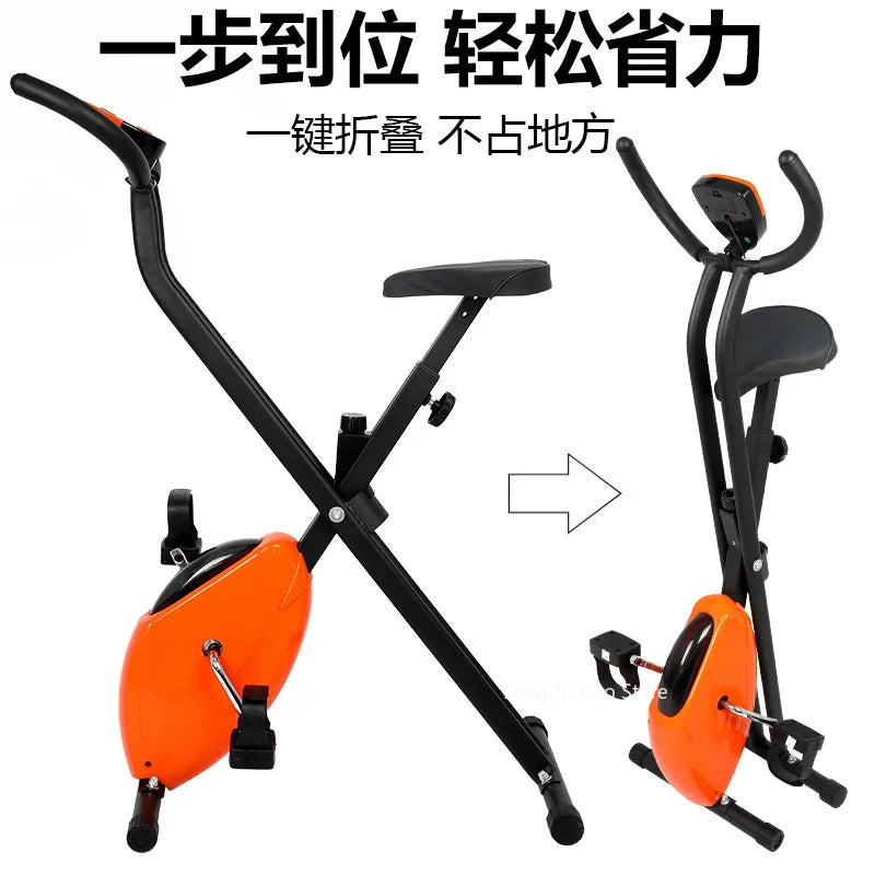 Foldable Exercise Bike Fitness Equipment Indoor Static Bicycles Exercise Bicycle Training Stationary Indoor Cycling Bikes