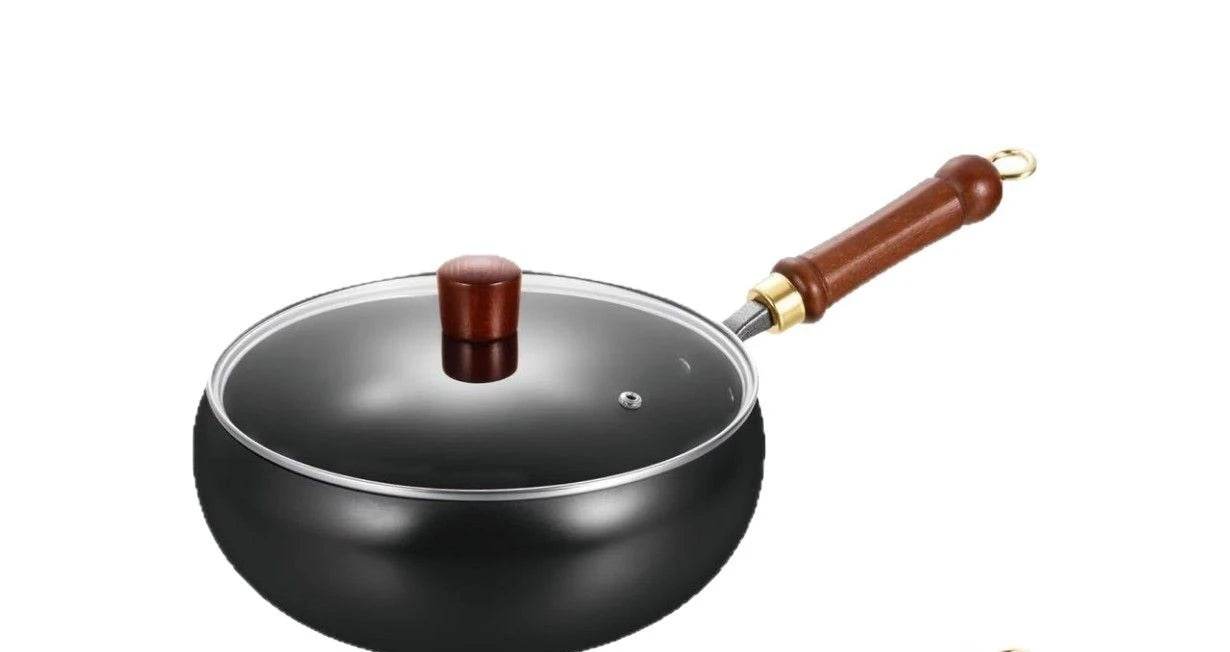 Ancient method big belly iron pot for household use, pure hand made iron stew wok, non stick smooth small iron pot - P12 Hub Europe