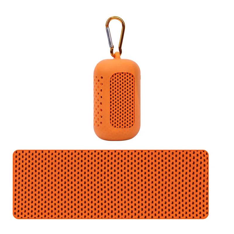 Cooling Towel Circular Silicone Wrapped Cold Towel Quick Drying Microfiber Towels Beach Accessories Towel Sport Fitness - P12 Hub Europe