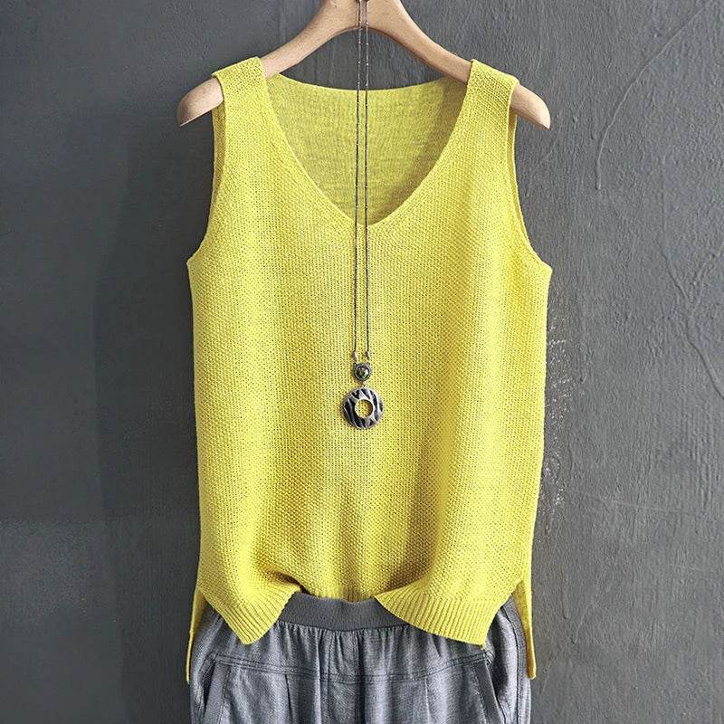 Women's Summer Sleeveless Knit Blouse - P12 Hub Europe
