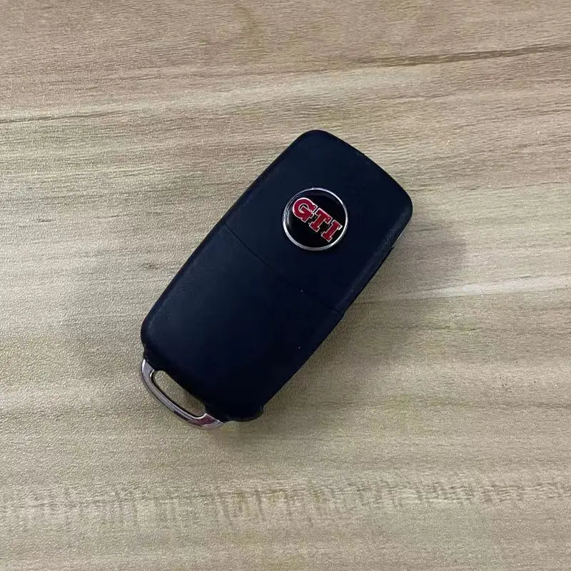 14MM Car Key Stickers Auto Control Keychain Emblem Accessories For Volkswagen VW Rline GTI R Polo Golf Passat Magotan Tiguan GTD