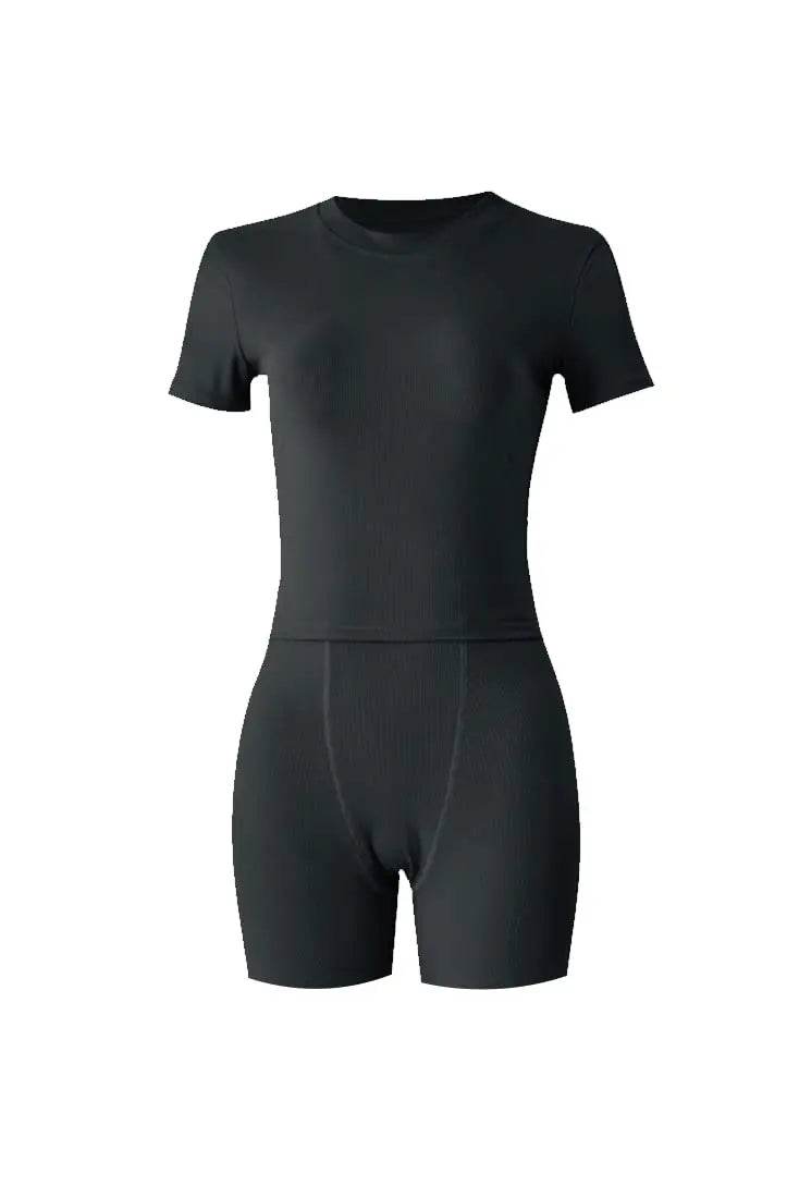 Ribbed Summer Lounge Shorts Set - P12 Hub Europe