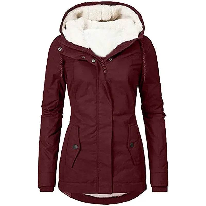 Warm Hooded Loose Parka - P12 Hub Europe