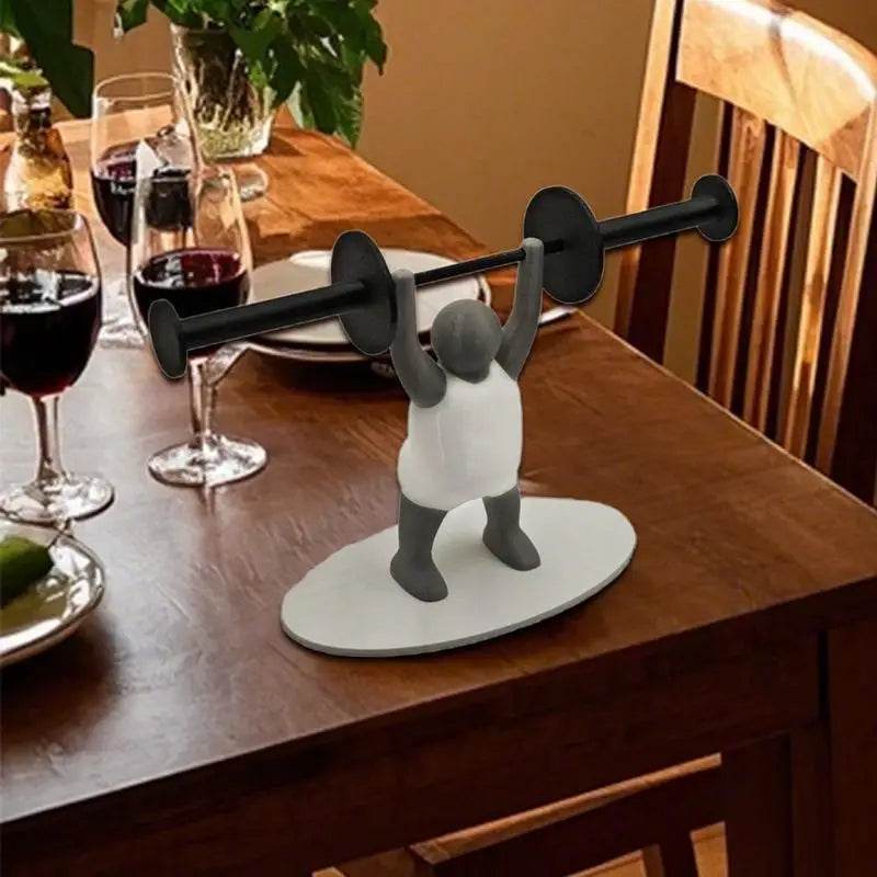 Weightlifting Figure Paper Towel Holder 3D Printing Decorative Bathroom Toilet Paper Stand Creative Tissue Roll Rack For Bedroom - P12 Hub Europe