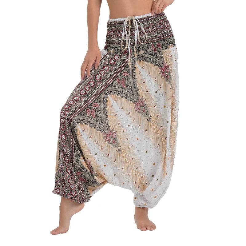 Women's Boho Harem Rayon Pants - P12 Hub Europe