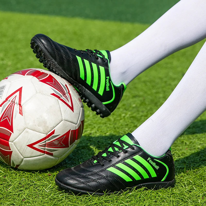 Original Brand Men Kids Turf Soccer Shoes Cleats Professional Men's Society Football Boots Luxury Football Futsal Shoes Sneakers