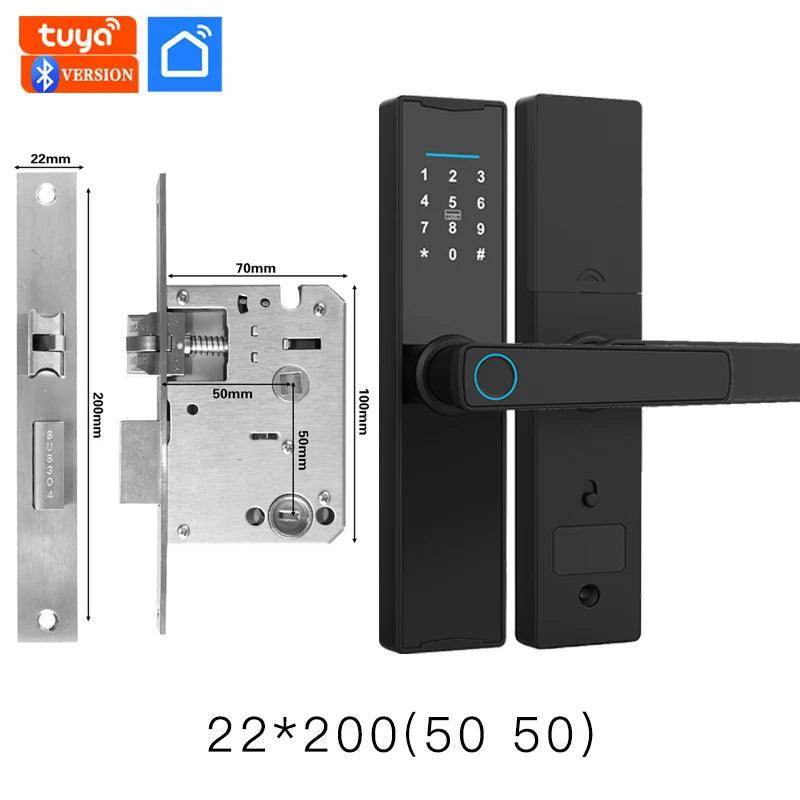 Smart Fingerprint Door Lock | App, Card, Code, Key - P12 Hub Europe