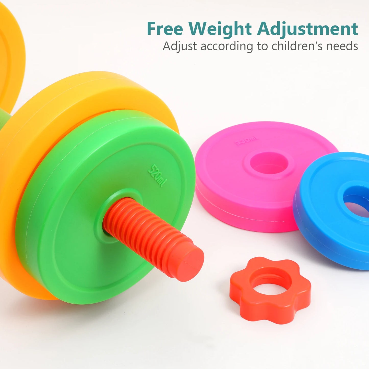 Children Dumbbell Sports Toys Parish Outdoor Activity Games Aids Adjustable Weight Dumbbells Grow Up Physical Training Boys Game