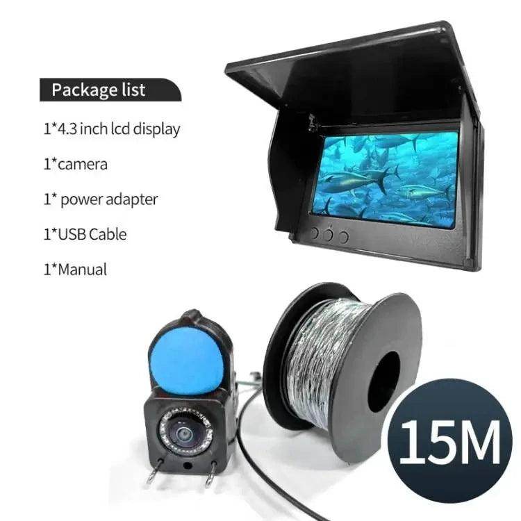LCD Underwater Endoscope 1080P, Night Vision, Fish Finder, IP68, 15/30M Cable - P12 Hub Europe