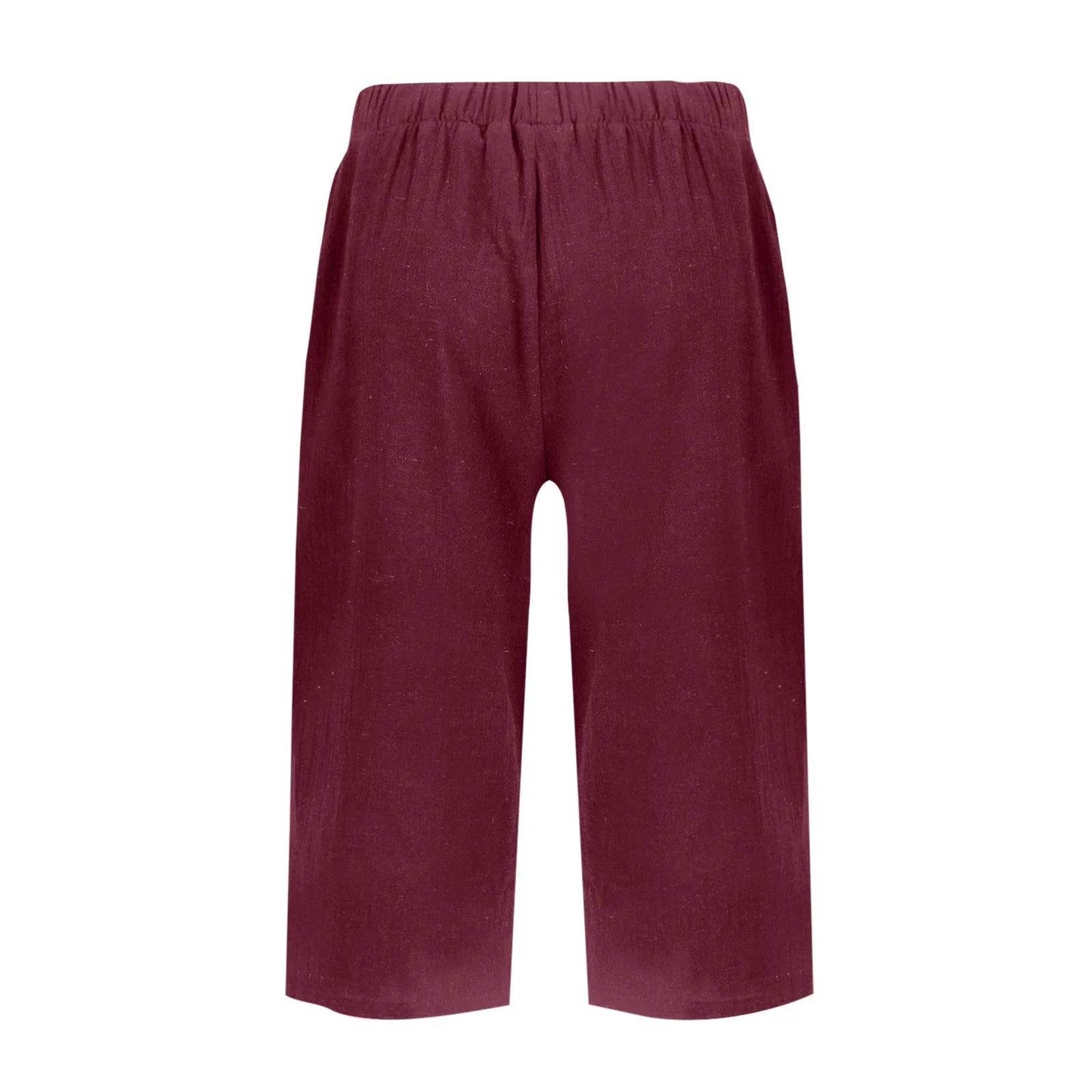 High Waist Solid Workout Capris - P12 Hub Europe