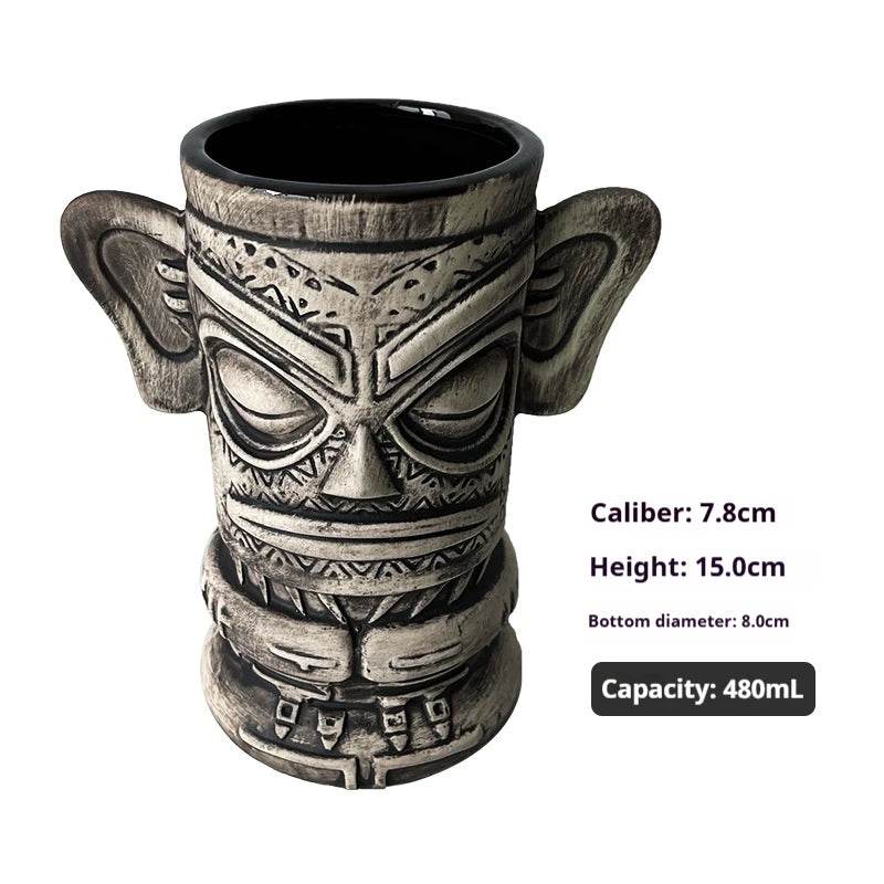 Personalized Hawaiian cocktail cups,tiki bar tiki cups,tiki mugs,creative cups, ceramic cups, zombie cups,drinkware - P12 Hub Europe