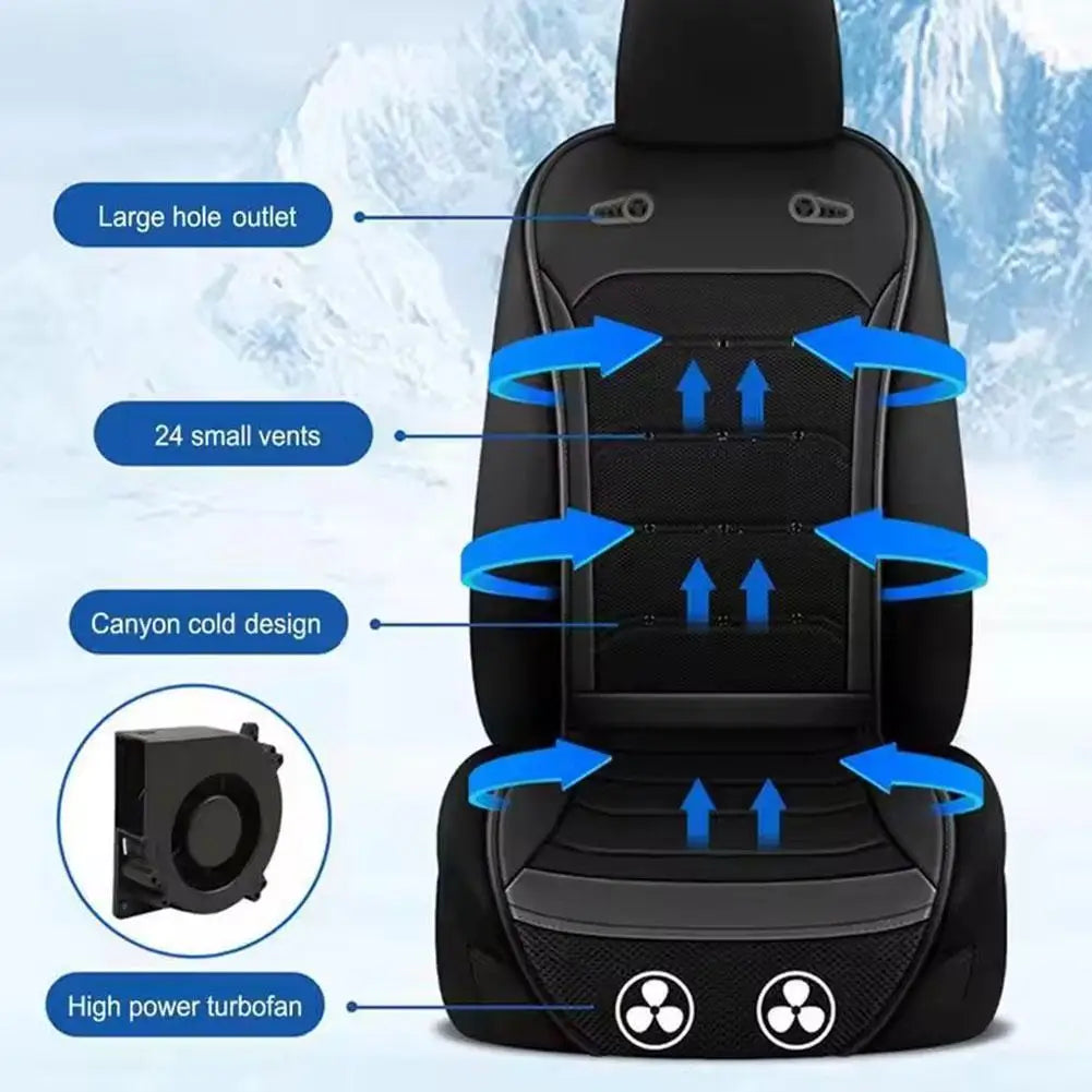 Universal Cool Air Padded Seat Summer Car Ventilation Seat Cushion Fast Blowing Ventilation Seat Cooling Refrigered Pads