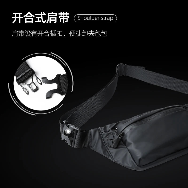 Waterproof Man Waist Bag Fashion Chest Pack Outdoor Sports Crossbody Bag Casual Travel Male Bum Belt Bag