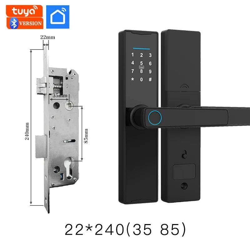 Smart Fingerprint Door Lock | App, Card, Code, Key - P12 Hub Europe