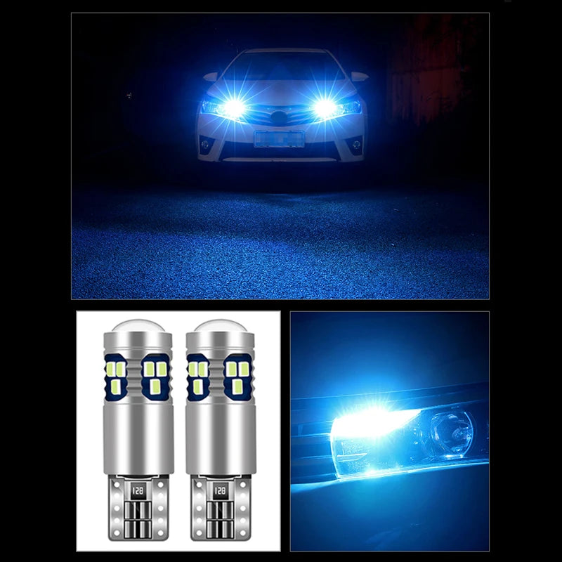 For Seat Ibiza 6J 6P 2009-2013 2014 2015 2016 2PCS 12V T10 W5W LED Car Clearance Lights Parking Lamps Width Bulbs Accessories