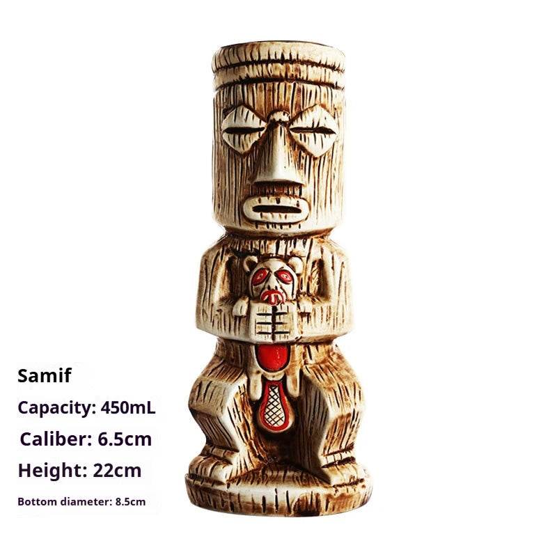 Personalized Hawaiian cocktail cups,tiki bar tiki cups,tiki mugs,creative cups, ceramic cups, zombie cups,drinkware - P12 Hub Europe
