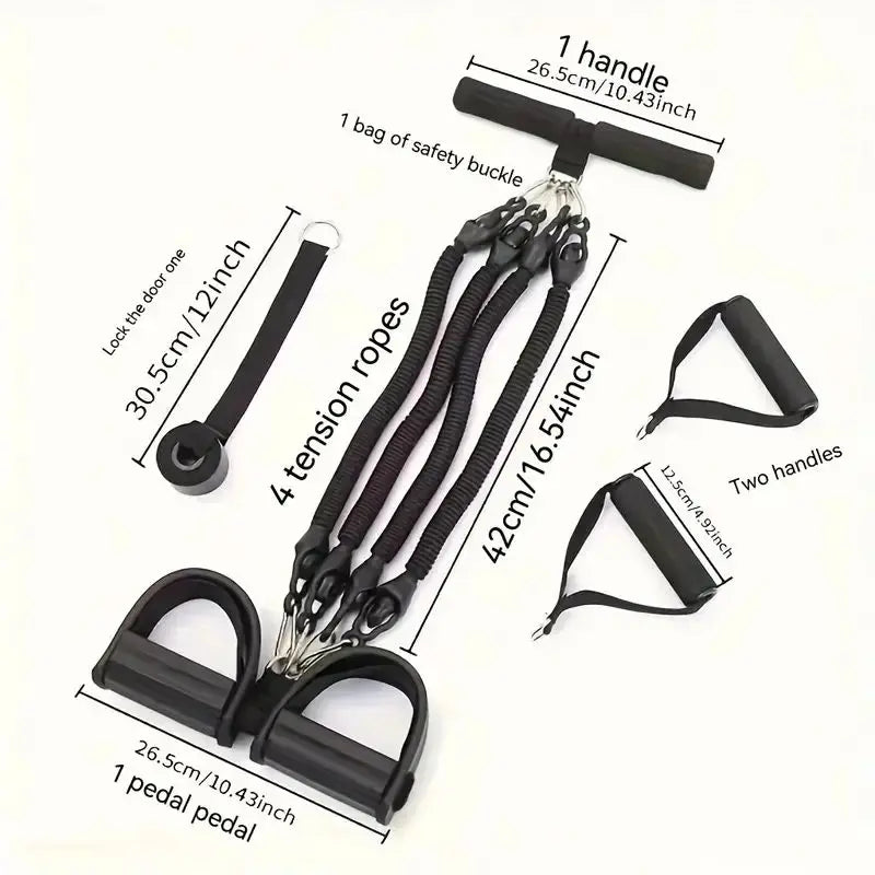 Man Tension Rope Woman Yoga Pedal Puller Portable Resistance Band Elastic Fitness Equipment Leg Stretching Exercise At Home