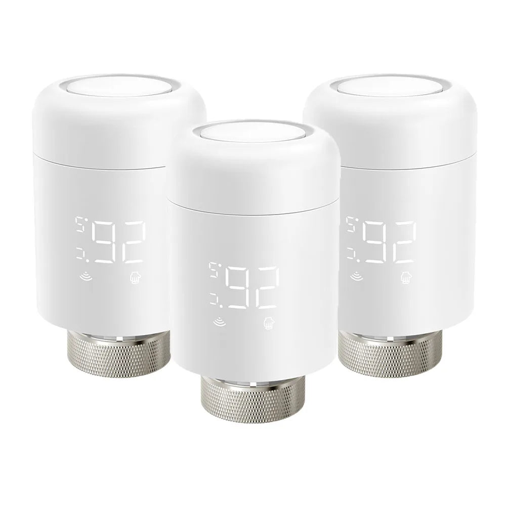 AVATTO Tuya 1-6PCS Wifi TRV Radiator Actuator Valve Thermostatic Radiator Valve Temperature Controller Support Alexa Google Home