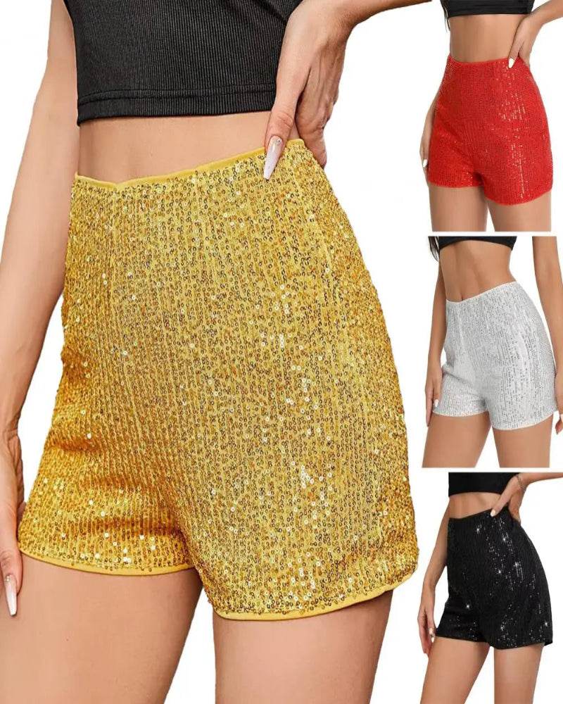 Sequin High Waist Mini Shorts - P12 Hub Europe