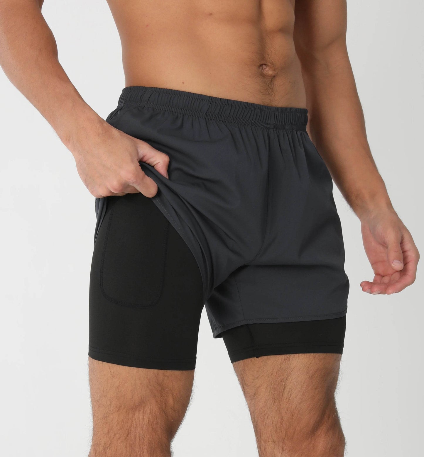 Men's Gym Liner Running Shorts - P12 Hub Europe