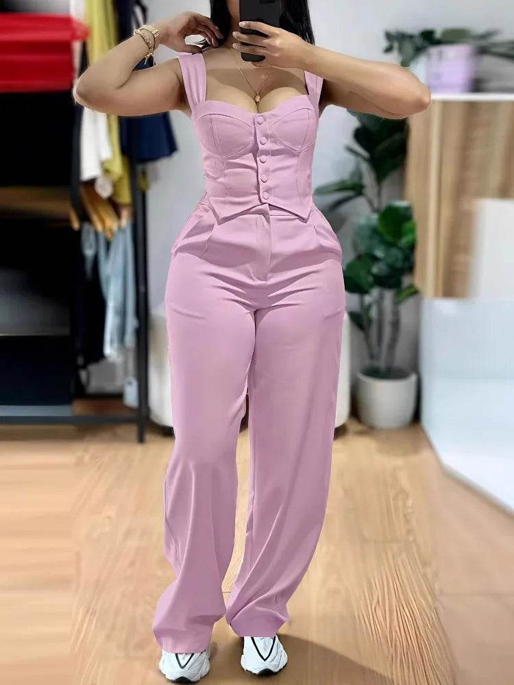 Chic Vest Trouser Set - P12 Hub Europe