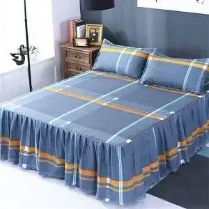 Stylish Single-piece Bed Circumference Skirt, Korean Version Bedspread & Coverlet, Fade-Resistant Design - P12 Hub Europe