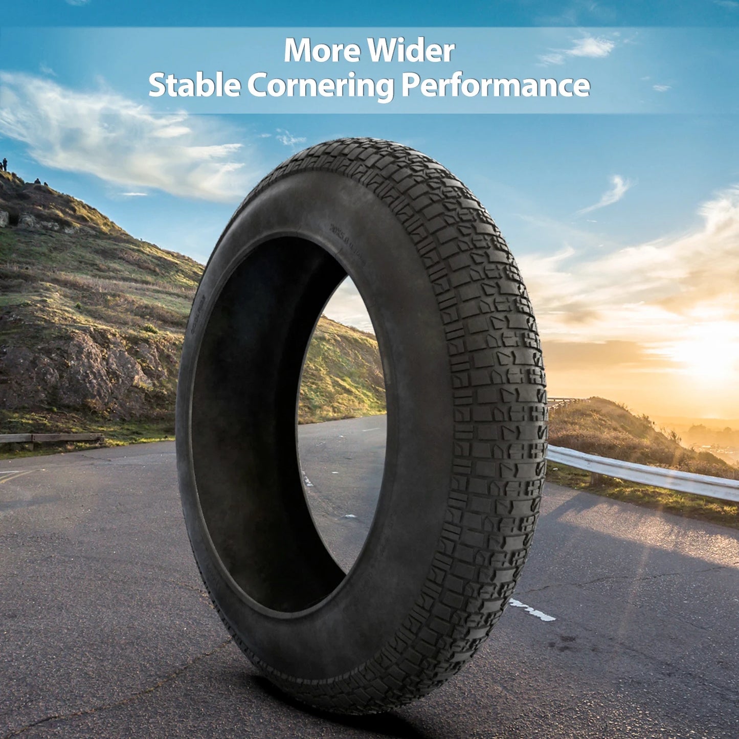 Fat Tire 20X5.0" Tubeless Tire Excellent Puncture Resistance Bike Tire Universal For Electric Motorcycles, Super73 Bike